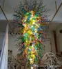 Large Luxury Hand Blown Murano Glass Chandelier Light Modern Art Deco LED Lightt Source CE UL Certificate Glass Hotel Lobby Chandelier