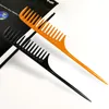 Salon Berber Bölüm Saç Fırçası Kuaförlük Aracı DIY Saç Geniş Diş Combs için 2 Renk Profesyonel İpucu Kuyruk Tarak