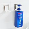 Gancho do Banheiro pegajoso No Trace Poderoso Ventosa Shampoo Gel de Banho Sanitizer Ventosa Adesivos de Parede Cremalheira Do Chuveiro