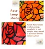 European creative pastoral rose bar bedroom bedside table lamp American stained glass lighting TF0015945577