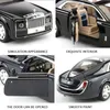 124 Diecast Toy Vehicl Rolls Royce Phantom Huiying Model Car Wheels Alloy Sound Light Pull Back Car Boy Kid Luminous Toy Car Y2001079134