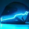 Motorfiets helmen 2021 helm licht strip led DIY decoratie motorveiligheid reflecterende modificatie1