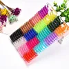 Atacado 100 Pcs Doce Telefone Fio Acessórios de cabelo menina Gum Elastic Anel Corda Corda de plástico Acessórios de cabelo 3.5CM