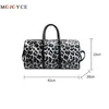Designer-vWomen Sling épaule sac à bandoulière grande capacité sacs de voyage léopard sac de week-end en cuir PU