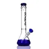 16 '' beher bong narılgıkları zarafet tasarımı yeşil taban su borusu yakalayıcı 14-18mm downstem