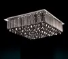 Plafonniers Mode Pendentif Cristal Carré LED Moderne Créatif Lustres Éclairage Dimmable Lampe D'intérieur