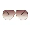 Luxus-ROYAL GIRL Mode Sonnenbrillen Männer Frauen Markendesigner Metallrahmen Übergroße Persönlichkeit Hohe Qualität UV400 Unisex Sonnenbrille ss678