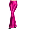 Pantalon évasé à taille élastique pour femme, 16 couleurs, couleur Laser brillant, nouveauté, mode Club, tenue de danse