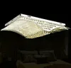 Pendelleuchten Moderne Mode Luxus K9 Kristall LED Mirs Wings Deckenleuchte Kronleuchter Wohnzimmer Lichter