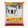Commercial Flat Top Corn Ball Popcorn Machine Maker Movie Theater KTV 1400w Durable, Safe and Efficient