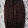 Kinky Proste Human Hair 100G Skin Weft Taśma Przedłużanie Włosów 40 SZTUK Dwuosobowy Remy Taśma Włosy Grube Yaki Niewidzialna taśma w rozszerzeniu