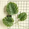 10Pcs/lot Artificial plants turtleback leaf spring rain money leaf simulation flower home decoration wedding decor plant wall fake flower