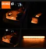 جديد وصول 5050smd سيارة القدم ضوء الموسيقى التحكم الصوتي LED مصباح ملون سيارة الصمام قطاع ضوء RGB جو ضوء للسيارة