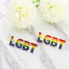 New design Enamel LGBT Pride Brooches For Women Men Gay Lesbian Rainbow Love Lapel Pins badge Fashion Jewelry accessories in Bulk