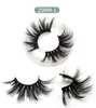 25mm Mink 6D Eyelashes with Tweezers Clip Big lashes 3 Pairs Natural Long Thick Handmade Lashes Hair Extension Popular Styles Beauty