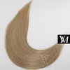 VMAE Double Drawn Pre Bonded Hair Italian Keratin Fusion Indian Human Naturlig Rak 1g / Strand 100g Nail U Tips Virgin Hair Extension