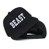 4 Designs Spring Summer Baseball Cap "Beauty" "Beast" Hip-hop Cap Snapback Caps Justerbar lägenhet längs Sun Hat Lover Hat Casquette