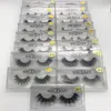 17 styles 100% vrai sibérien 3D vison bande complète faux cils longs cils individuels extension de cils de vison