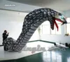 사용자 정의 거 대 한 동물 모델 풍선 뱀 6m 높이 조명 불어 콘서트 무대 및 음악 축제 장식에 대 한 킹 코브라
