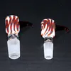 Colorful Glass Bong Bowl Pieces Hookahs Female Male 14mm 18mm With Honeycomb Screen Round Glass Bowls For Oil Rigs Bongs