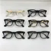 Modedesigner Optiska glasögon Mann Square Frame Retro Simple Popular Style Transparent Eyewear Top Quality Clear Lenses With CA258T