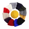 Mężczyźni Dzianiny Kapelusz Beanie Skullcap Sailor Cap Cuff Brimless Retro Czapki Kapelusz Kobiety Melon Czapka Docker Rybak Kapelusze Cycling Czapki