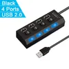 USB 3.0 Hub 2.0 Hub Multi USB Splitter 4/7 Port Expander Multiple USB 3 HAB USB3.0 HUB med omkopplare till PC