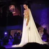 Eleganckie Caftan Dubai Suknie Wieczorowe Z Złotym Aplikaami Sexy Backless Chiffon Formalne Suknie Kobiet Nosić w Turcji 2019 Arabskie wieczorowe suknie