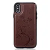 Custodie in pelle PU per iPhone 11 12 Mini 13 Pro Max X XS XR XSMax 7 8Plus con copertina stampata con slot per schede