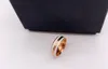 Anello d'amore in acciaio al titanio in oro rosa Anello per gli amanti del designer di nozze per le donne Anelli di fidanzamento Gioielli da uomo Regali Accessori di moda