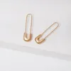 Europe and the United States border exquisite Earrings personalized pin Earrings accessories wholesale Ushaped paper clip ear accessor7442420