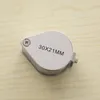 360pcs Ny Mini 30x 30x21mm Loupe Förstoringsglas Folding Förstoring Triplet Juvelerare Ögon Glas Smycken Diamant Valuta Detekterar Lin4874