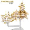 MMZ MODEL Piececool 3D metal puzzle THE MOON PALACE Assembly Model DIY 3D Laser Cut Model puzzle toys gift for adult Y20042127935691192