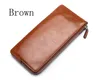 Мужская длинная кошелек молодежная молния мужская сумка для мобильного телефона ультра-тонкий мягкий кожаный ремешок кошелька, 3 цвета