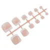 24pcs Smooth Fake False Nail Tips Full Cover Natural Toes Nail Manicure Tool Nail Tool For Foot