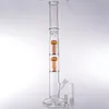 19.7 Inches Long Glass Water Bongs Hookahs Beaker Two mushrooms Filter with 18mm bowl adapter