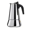 Cafetera de acero inoxidable para 9 personas, 100/200/300/450ml, cafetera italiana Mocha, cafetera francesa concentrada europea