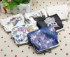 DHL 50pcs Women PU Bird Floral Printed Waterproof Protable Hasp Wallet Coin Purses