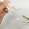 30ml Tom Hand Sanitizer Pet Plastflaska med Flip Cap Trapezoid Formflaska för sminkborttagare Desinfektionsmedel LIQ