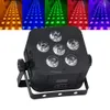 10st LED PAR CAN Plat Batteri Up Light 6x18w RGBWA UV 6IN1 Spotlight Trådlös DMX DJ Uplighting för bröllop DJS WIFIREMOTE