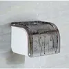 Snabb väggmonterad badrumsrullepappershållare Vattentät Plast Toalett Vävnadslåda