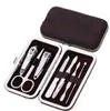 7st nagelvårdsverktyg Manikyr sätter nagelklippare nagel sax tweezer manicure pedicure set rese grooming kit med detaljhandelspacka5052810