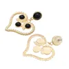 Gold Pearl Heart Earrings Fashion Design Ladies Pearl Drop Pendant Women Girls Dress Party Jewellery