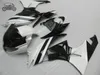 Volledige kuilen Body Kits voor Kawasaki ZX6R 2009 2010 2011 2012 White Black Chinese Backings Kits ZX 6R ZX636 09-12