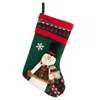 Christmas Stocking Bag Santa Snowman Deer Snowflake Candy Gift Bag Xmas Tree Hanging Ornament New Christmas Hanging Socks