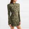 Premium New Style Top Qualité Design Original Femmes Boucles En Métal Robe Lavée Taille Chaîne Robe Camo