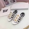 Designer slipper Gear bottoms women striped sandals causal Non-slip summer huaraches flip flops SIZE35-40