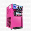 3 Flavors Soft Ice cream machine 1200W Ice cream maker Stainless steel Yogurt Ice cream 404a/R22