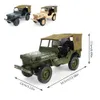 110 RC CAR 24G 4WD جهاز التحكم عن بُعد ألعاب Jeep Toys الرباعية على الطرق العسكرية Climbing Car Army Diecast Cars Military T7611932
