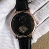 Mode automatiska mekaniska män klockor tourbillon sun moon stjärna armbandsur vattentätt läder remmar tittar gåva6452637